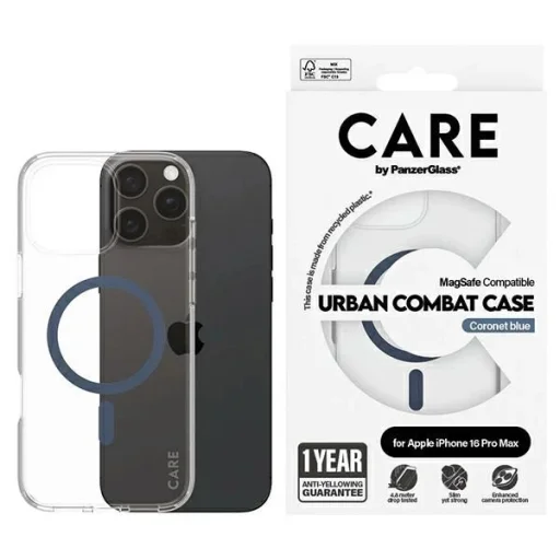 CARE by PanzerGlass Flagship iPhone 16 Pro Max 6.9" kék/kék MagSafe tok - 1