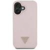  iPhone 16 Pink Guess Grained Hot Stamp Peony Triangle Logo MagSafe tok thumbnail