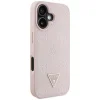  iPhone 16 Pink Guess Grained Hot Stamp Peony Triangle Logo MagSafe tok thumbnail