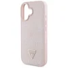  iPhone 16 Pink Guess Grained Hot Stamp Peony Triangle Logo MagSafe tok thumbnail