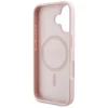  iPhone 16 Pink Guess Grained Hot Stamp Peony Triangle Logo MagSafe tok thumbnail