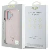  iPhone 16 Pink Guess Grained Hot Stamp Peony Triangle Logo MagSafe tok thumbnail