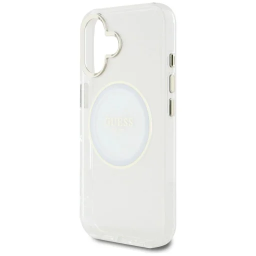  iPhone 16 Guess IML Metal Colored Circle Classic Logo MagSafe tok - fehér - 6
