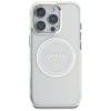  iPhone 16 Pro fehér Guess IML Metal Colored Circle Classic Logo MagSafe tok - 3