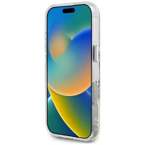  iPhone 16 Pro Szürke Guess IML Fém Színes Kör Classic Logo MagSafe tok - 5