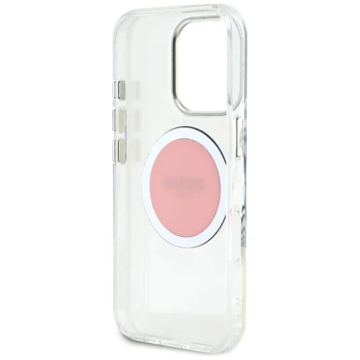  iPhone 16 Pro Rózsaszín Guess IML Metal Colored Circle Classic Logo MagSafe tok - 7