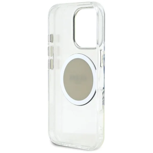  iPhone 16 Pro Szürke Guess IML Fém Színes Kör Classic Logo MagSafe tok - 7