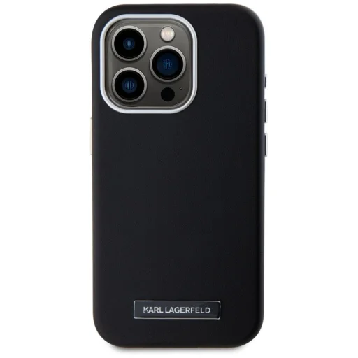  iPhone 15 Pro Max Fekete Karl Lagerfeld FW Metal Plate MagSafe tok - 3