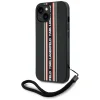  iPhone 15 Piros Karl Lagerfeld Saffiano Athleisure Stripes Cord tok thumbnail