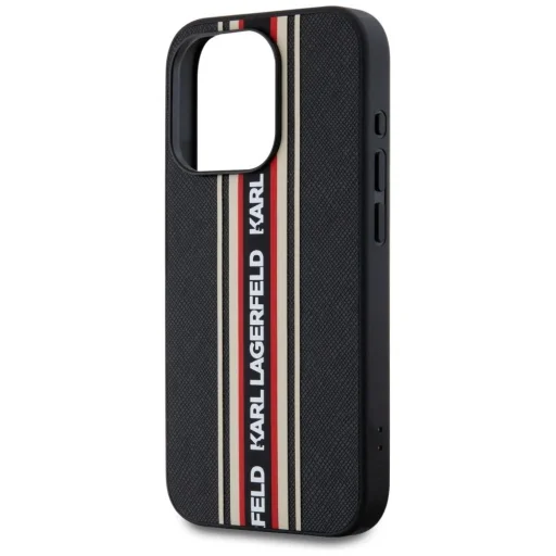  iPhone 15 Pro Max Piros Karl Lagerfeld Saffiano Athleisure Stripes Cord tok - 5