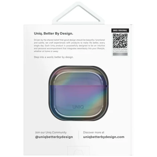 Uniq Iridescia AirPods 4 Hang tok - Holo Multicolor - 5