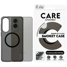 CARE by PanzerGlass Flagship Urban Combat Fekete QI tok Samsung Galaxy S25 Edge - Félig átlátszó tok