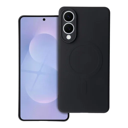 SILICONE MAG COVER tok MagSafe technológiával kompatibilis SAMSUNG S25 Edge fekete - 1