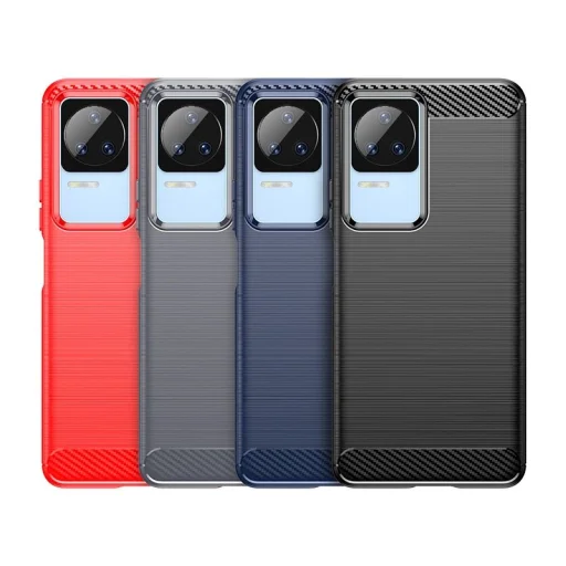 Xiaomi Poco F4 5G fliptok Carbon Case fekete - 8