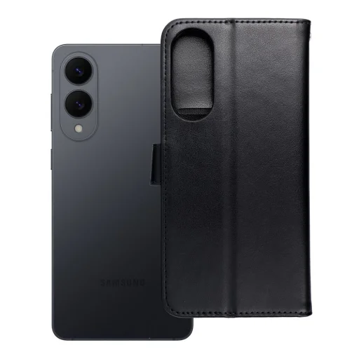 MEZZO flipové puzdro pre Samsung Galaxy S25 Edge, puzdro so vzorom čierneho medvedíka - 5