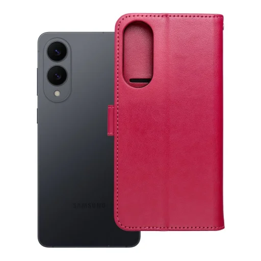 MEZZO flipové puzdro Samsung Galaxy S25 Edge macko purpurové - 5