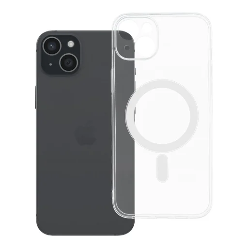 iPhone 15 Plus priehľadný kryt 2 mm, kompatibilný s MagSafe (ochrana fotoaparátu) priehľadný - 3