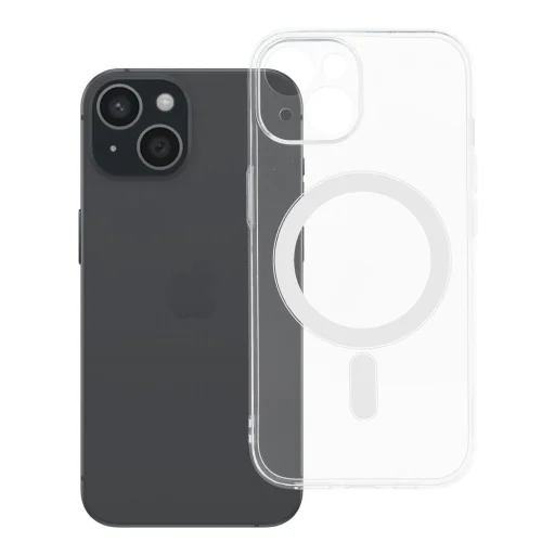 CLEAR 2 mm puzdro pre IPHONE 15 kompatibilné s MagSafe (s ochranou fotoaparátu) transparentné puzdro - 3