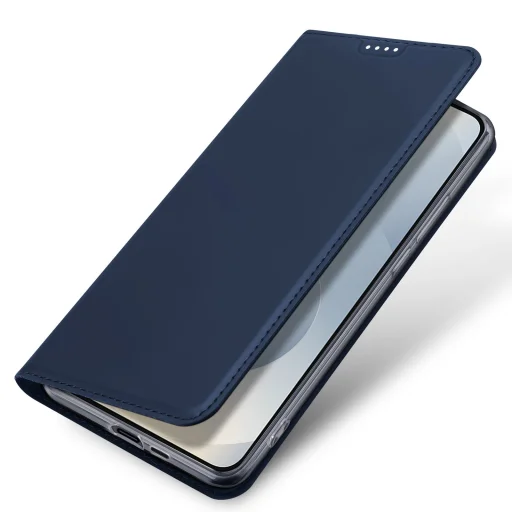  Samsung S25 Edge kék DUX DUCIS wallet fliptok SKIN PRO tok - 2