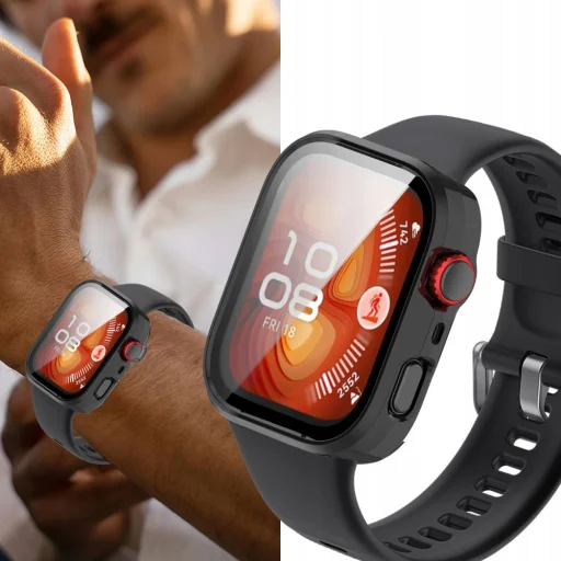 Tech-protect Defense Huawei Watch Fit 4 Fekete védőfólia - 2