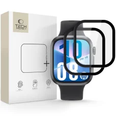 Tech-Protect Glass Flex+ 2-csomag Huawei Watch Fit 3 / 4 Fekete üvegfólia