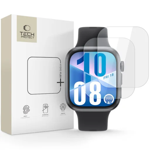 Tech-protect Hydro Flex+ 2-csomag Huawei Watch Fit 3 / 4 átlátszó üvegfólia - 1