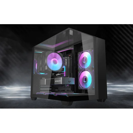 Darkflash TH285M számítógépház (fekete) - 9