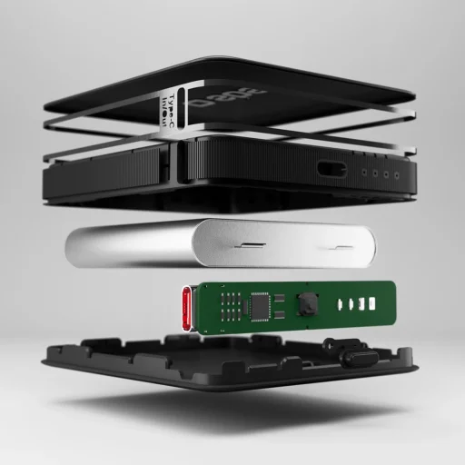 Powerbank SBS NanoTube 5000 mAh Nagy Sűrűségű - fekete - 4