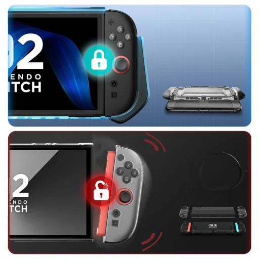  Nintendo Switch 2 Sötét Supcase Blade tok - 4