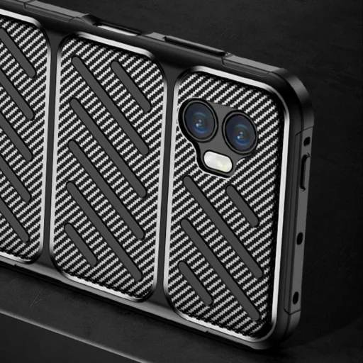 Techsuit - Szénszál - Samsung Galaxy Xcover7 Pro - Fekete tok - 4