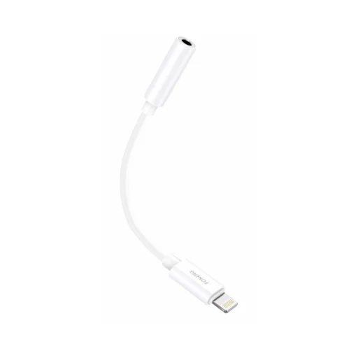 FONENG adapter BM20 Lightning - JACK 3.5MM 0.1M Fehér - 2