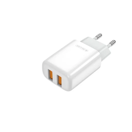 JELLICO fali töltő EU02 2.4A 12W 2xUSB Fehér - 2