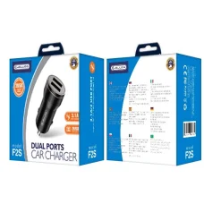 JELLICO autós töltő F2S 3.1A 18W 2xUSB fekete