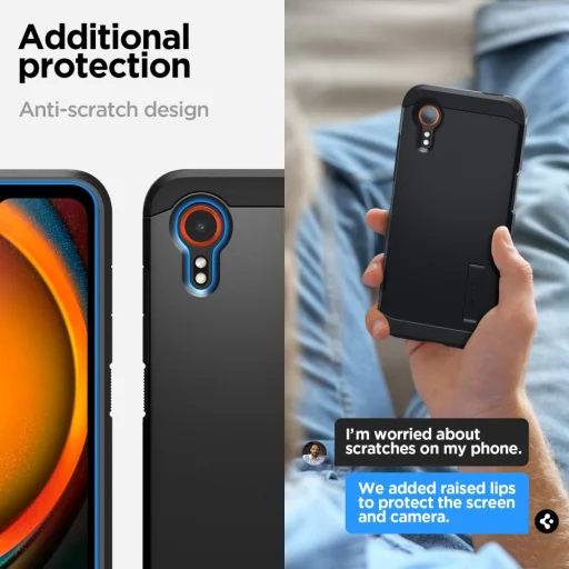  Galaxy Xcover 7 Pro Fekete Spigen Tough Armor tok - 10