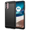  Techsuit - Szénszálas Szilikon - Motorola Moto G42 - Fekete tok - 1