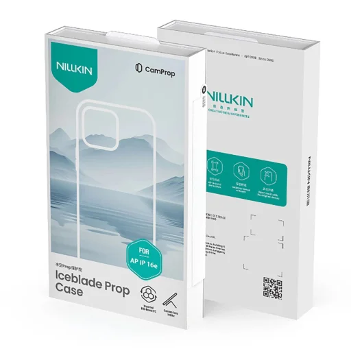 Nillkin Iceblade Prop mágneses tok kamerafedéllel és állvánnyal iPhone 16e-hez - Zöld tok - 12