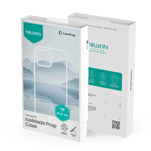 Nillkin Iceblade Prop tok lencsefedéllel és állvánnyal iPhone 16e-hez - Zöld tok - 13