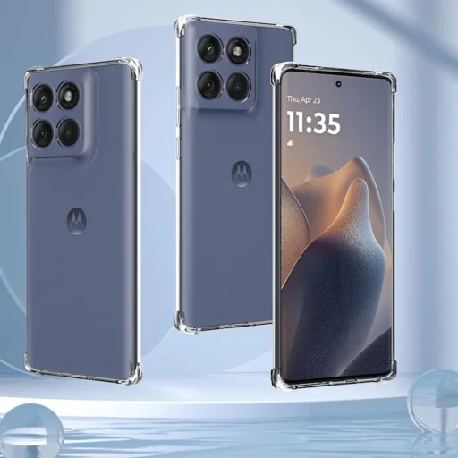  Techsuit - Ütésálló Átlátszó Szilikon - Motorola Edge 60 Fusion - Átlátszó tok - 5