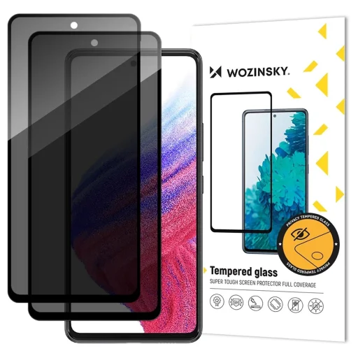 Wozinsky Privacy Glass üvegfólia Xiaomi Redmi Note 14S készülékhez, 2 darabos csomag - 1