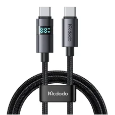 Mcdodo CA-5610 USB-C – USB-C kábel, 100W, LED kijelző, 1,2 m