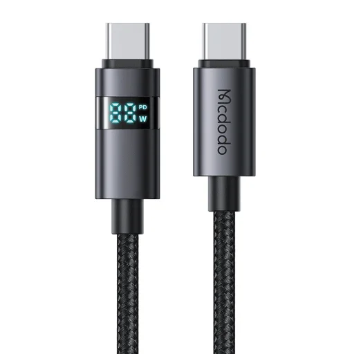 Mcdodo CA-5610 USB-C – USB-C kábel, 100W, LED kijelző, 1,2 m - 2
