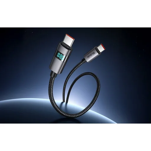 Mcdodo CA-5610 USB-C – USB-C kábel, 100W, LED kijelző, 1,2 m - 3