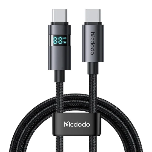 Mcdodo CA-5610 USB-C – USB-C kábel, 100W, LED kijelző, 1,2 m - 1
