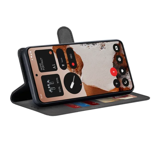  Techsuit - Naplókönyv - Nothing CMF Phone 2 Pro - Fekete tok - 2