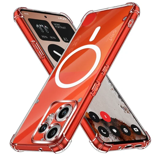  Techsuit - Ütésálló Átlátszó Szilikon MagSafe - Nothing CMF Phone 2 Pro - Átlátszó tok - 1