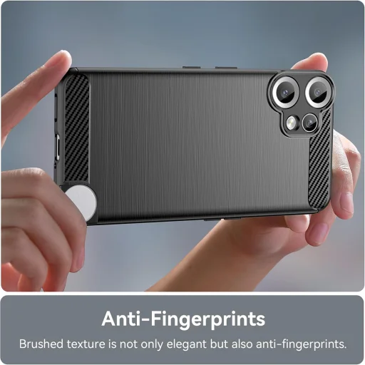  Techsuit - Szénszálas Szilikon - Nothing CMF Telefon 2 Pro - Fekete tok - 3