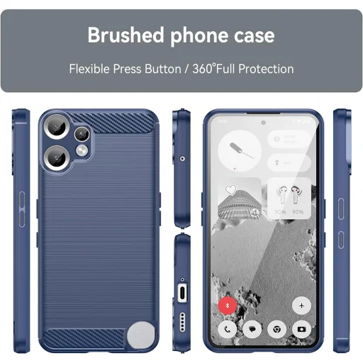  Techsuit - Szénszilícium - Nothing CMF Telefon 2 Pro - Kék tok - 5