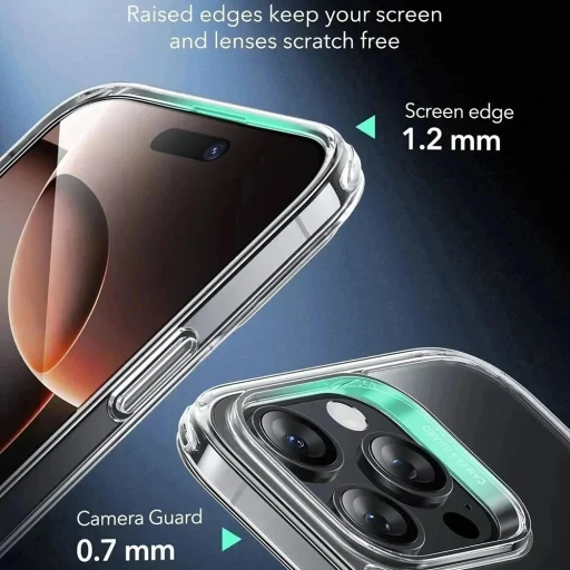  iPhone 16 Pro Max Matt Fekete ESR Klasszikus Hibrid HaloLock tok - 3