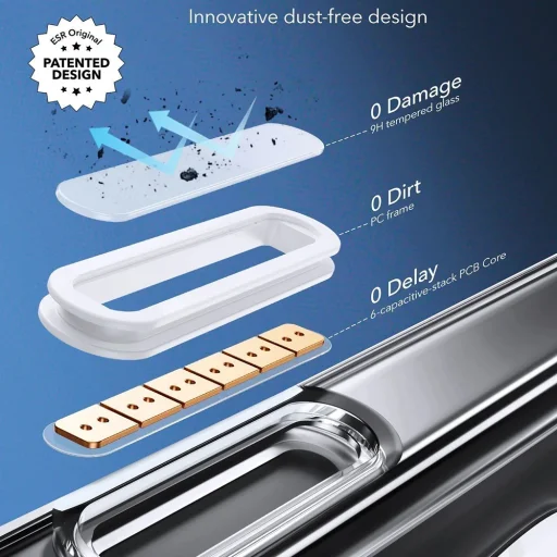  iPhone 16 Pro Max Matt Fekete ESR Klasszikus Hibrid HaloLock tok - 4