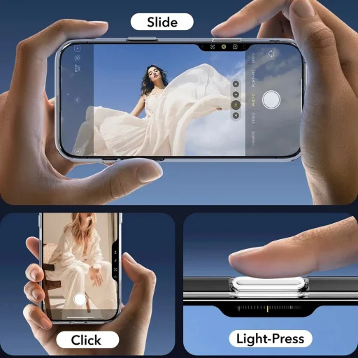  iPhone 16 Pro Max Matt Fekete ESR Klasszikus Hibrid HaloLock tok - 7